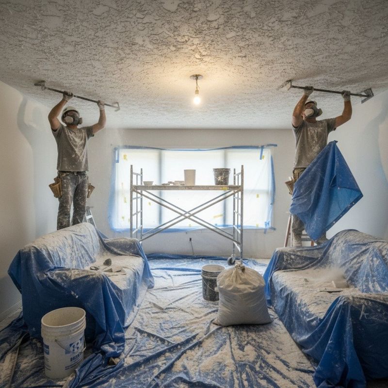 Knockdown Ceiling Removal