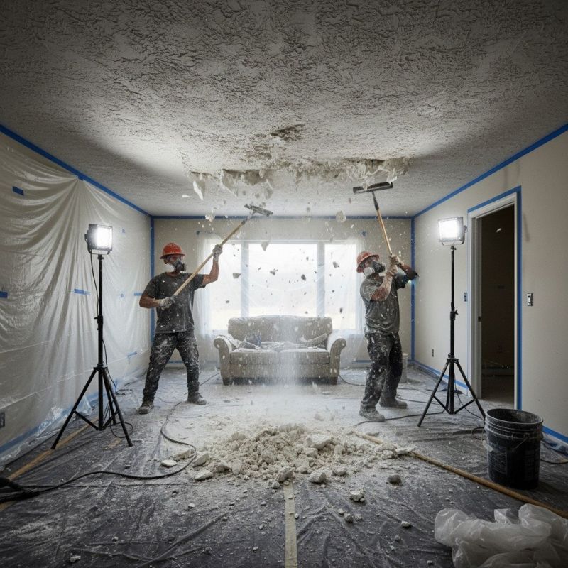 Knockdown Ceiling Removal