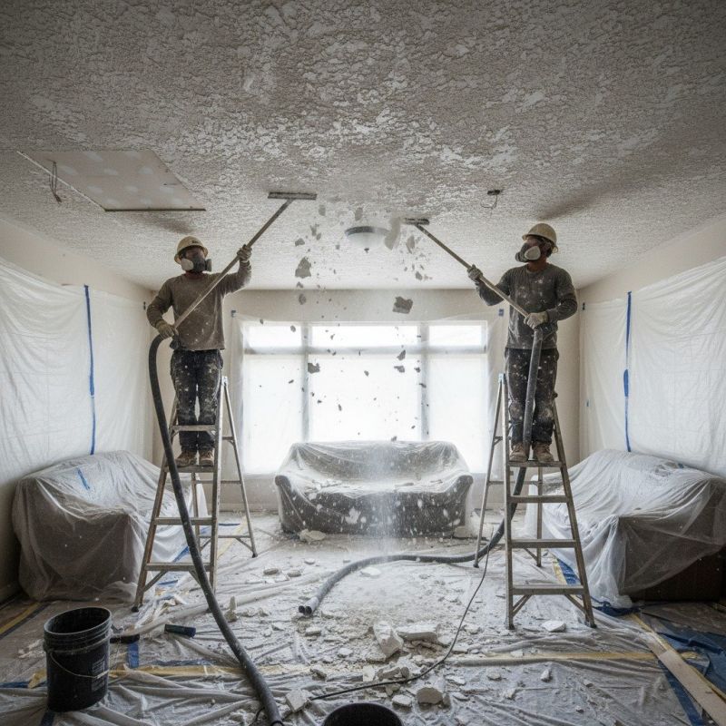 Knockdown Ceiling Removal